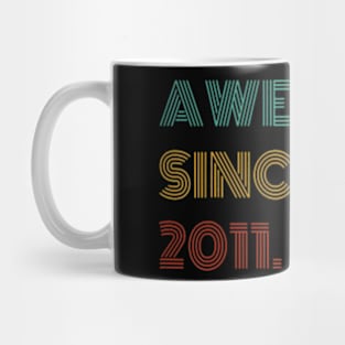 Years Old Awesome Since 2011 13th Birthday Mug